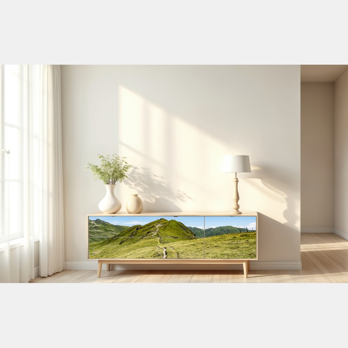 Naklejka repozycjonowalna kręty szlak w Zillertalu – Wallissimo® Naklejka repozycjonowalna kręty szlak w Zillertalu – Wallissimo®