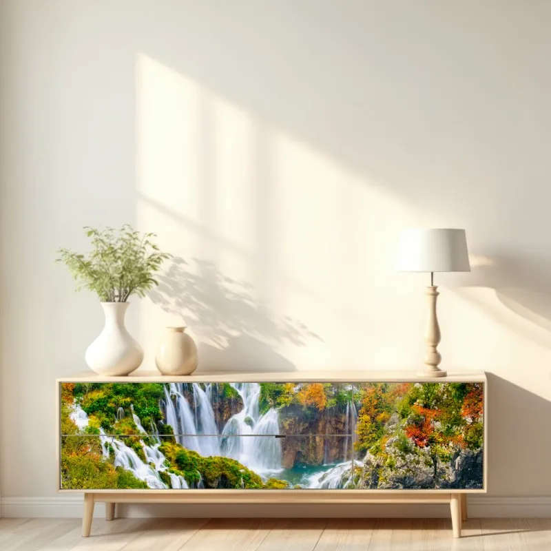 Naklejka repozycjonowalna czarny marmur z żyłami – Wallissimo®