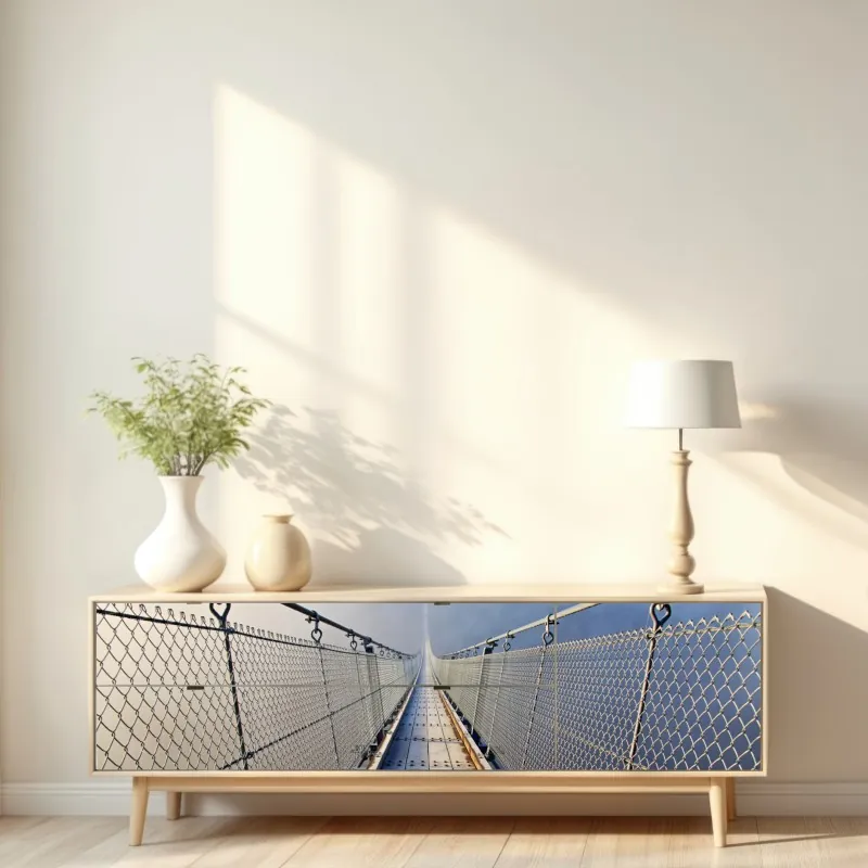 Naklejka repozycjonowalna widok z lotu ptaka na zatokę Port de Sóller – Wallissimo®