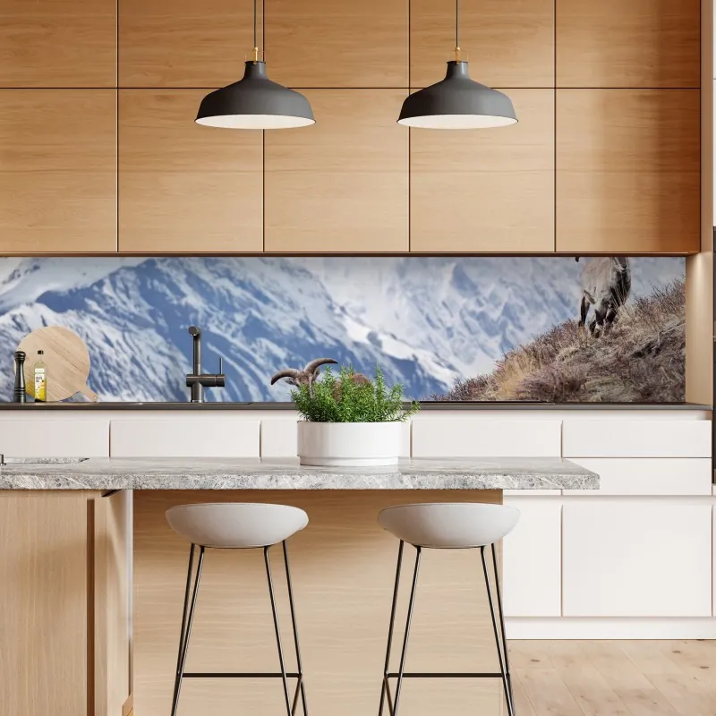 Naklejka repozycjonowalna turkusowe fale abstrakcyjna kompozycja – Wallissimo®