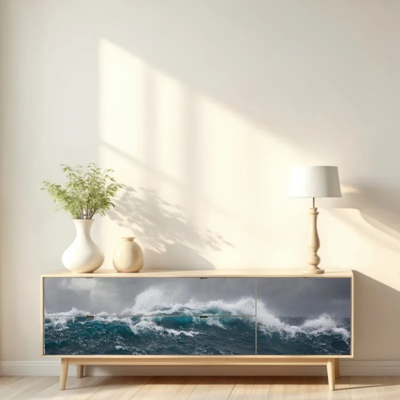 Naklejka repozycjonowalna geometryczna pastelowa kompozycja – Wallissimo®