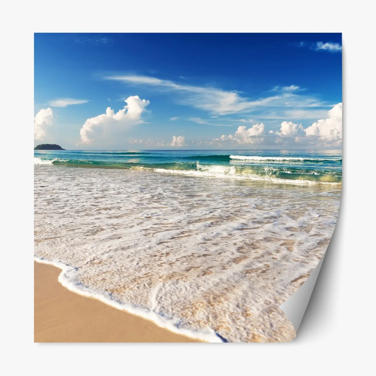 Naklejka repozycjonowalna plaża Karon, Phuket poranek spokoju – Wallissimo® Naklejka repozycjonowalna plaża Karon, Phuket poranek spokoju – Wallissimo®