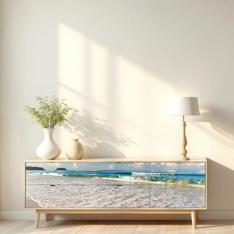 Naklejka repozycjonowalna surowa tekstura betonu na ścianie – Wallissimo®