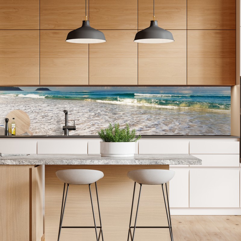 Naklejka repozycjonowalna plaża Karon, Phuket poranek spokoju – Wallissimo® Naklejka repozycjonowalna plaża Karon, Phuket poranek spokoju – Wallissimo®