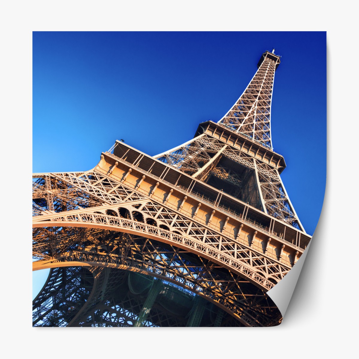 Repositionable sticker Eiffel Tower close-up in Paris