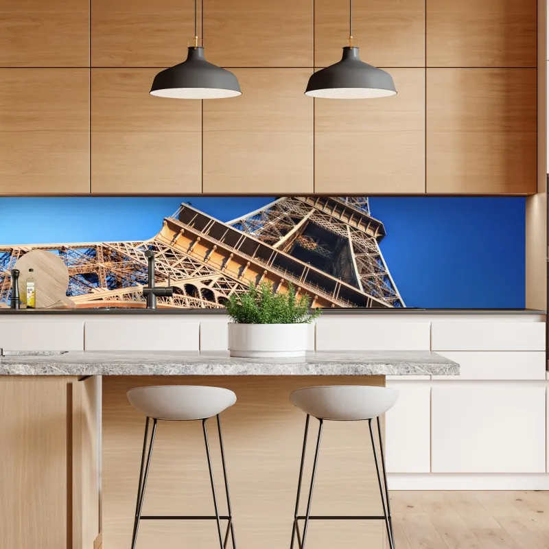 Naklejka repozycjonowalna Wieża Eiffla z bliska w Paryżu – Wallissimo® Naklejka repozycjonowalna Wieża Eiffla z bliska w Paryżu – Wallissimo®