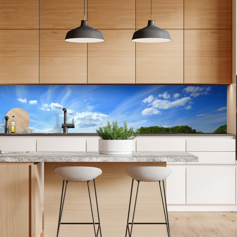 Naklejka repozycjonowalna Polskie pole rzepaku pod błękitnym niebem – Wallissimo® Naklejka repozycjonowalna Polskie pole rzepaku pod błękitnym niebem – Wallissimo®