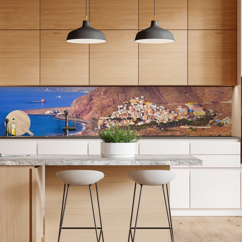 Naklejka repozycjonowalna plażowy pejzaż Playa de Las Teresitas, Teneryfa – Wallissimo® Naklejka repozycjonowalna plażowy pejzaż Playa de Las Teresitas, Teneryfa – Wallissimo®