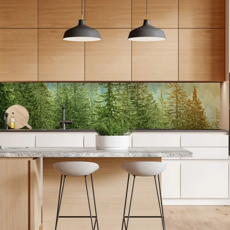 Naklejka repozycjonowalna żywy wzór hibiskusa w stylu retro – Wallissimo®