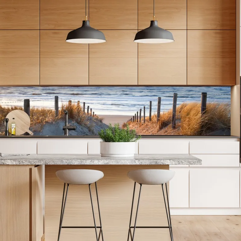 Naklejka repozycjonowalna pastelowe magnolie na beżowym tle – Wallissimo®