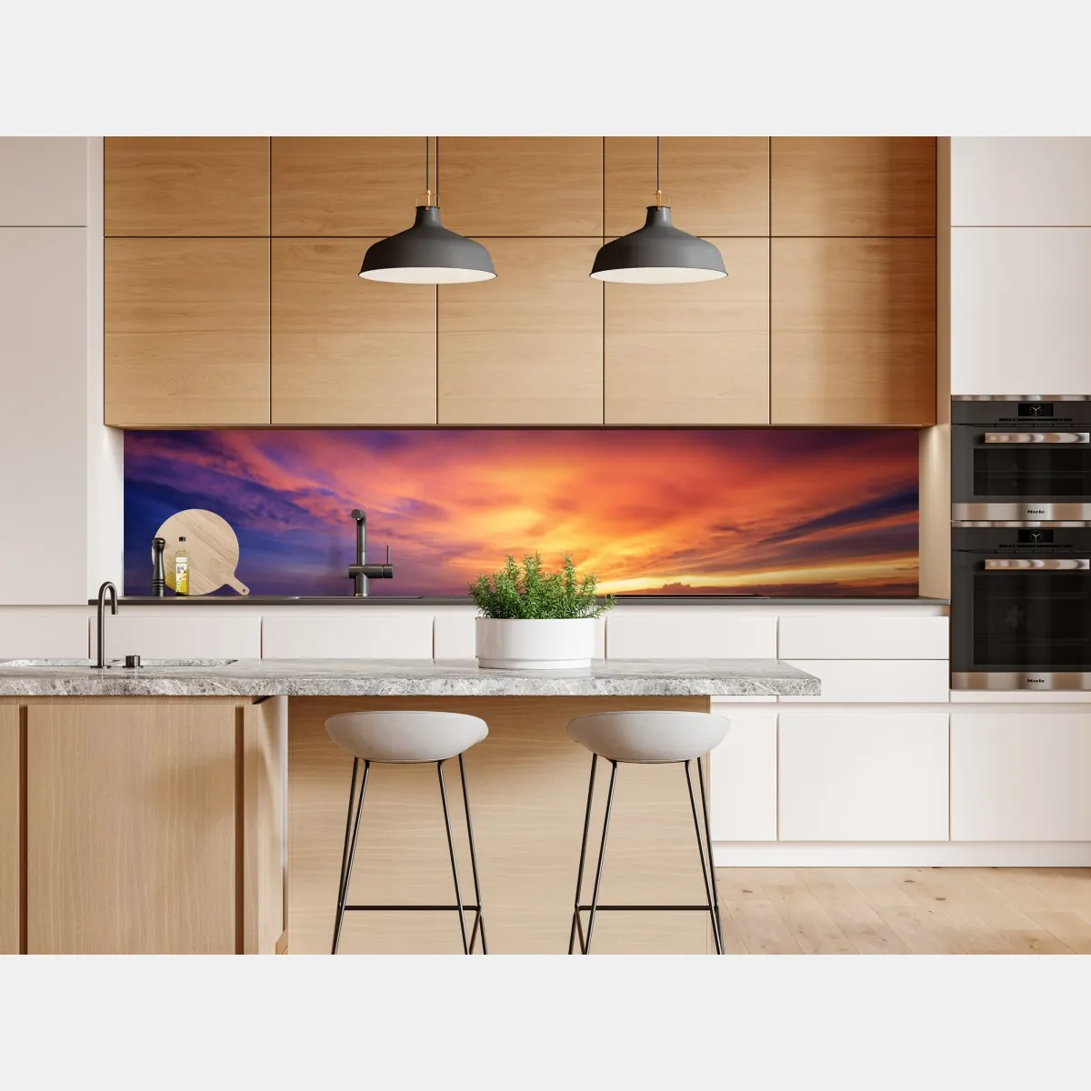 Naklejka repozycjonowalna molo o zachodzie słońca na plaży – Wallissimo® Naklejka repozycjonowalna molo o zachodzie słońca na plaży – Wallissimo®