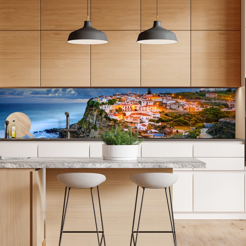 Naklejka repozycjonowalna Azenhas do Mar nadmorska wioska na klifie, Portugalia – Wallissimo® Naklejka repozycjonowalna Azenhas do Mar nadmorska wioska na klifie, Portugalia – Wallissimo®