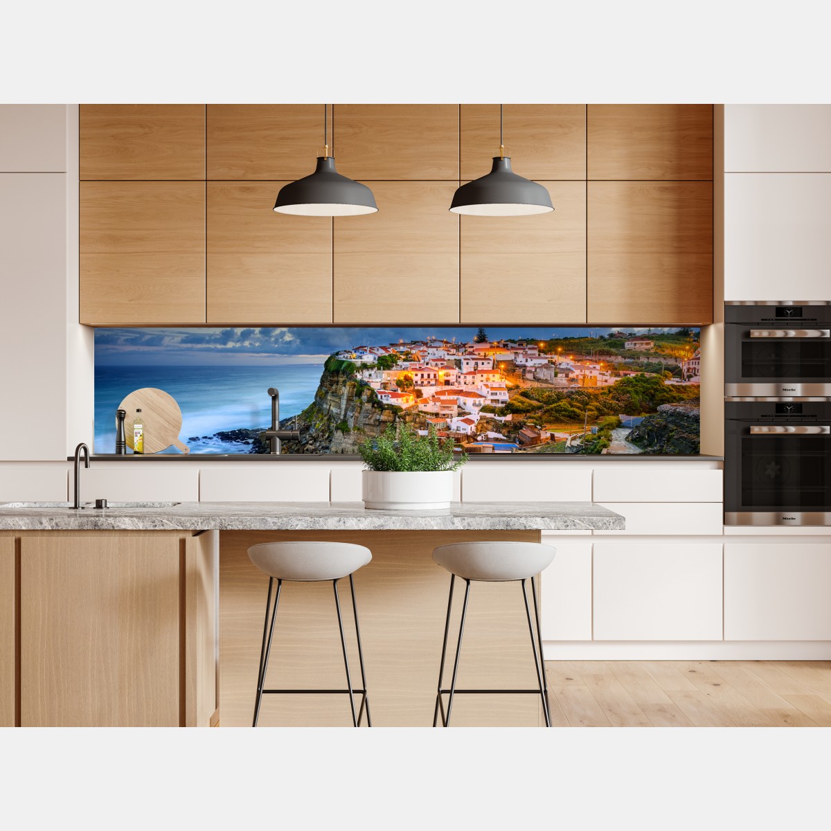 Naklejka repozycjonowalna Azenhas do Mar nadmorska wioska na klifie, Portugalia – Wallissimo® Naklejka repozycjonowalna Azenhas do Mar nadmorska wioska na klifie, Portugalia – Wallissimo®