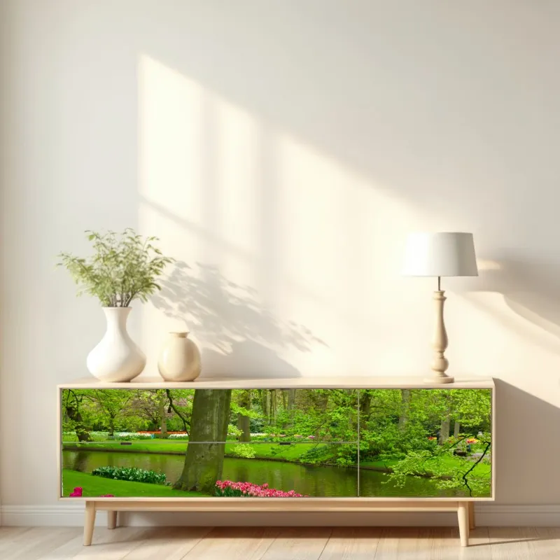 Naklejka repozycjonowalna bujne tropikalne liście – Wallissimo®