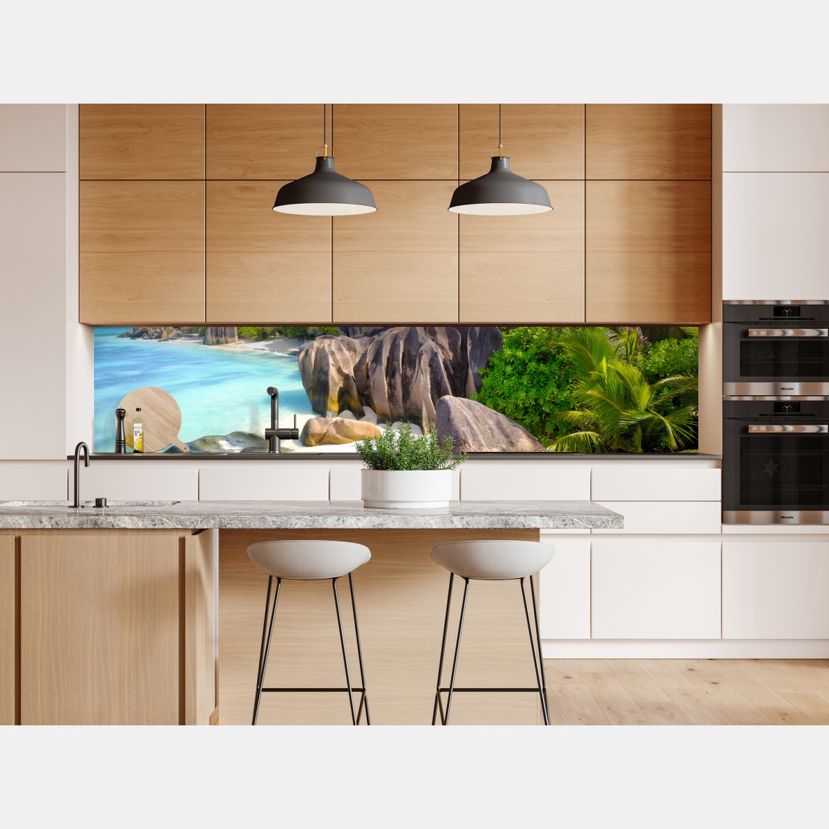 Naklejka repozycjonowalna Anse Source d'Argent, La Digue turkusowa plaża marzeń – Wallissimo® Naklejka repozycjonowalna Anse Source d'Argent, La Digue turkusowa plaża marzeń – Wallissimo®