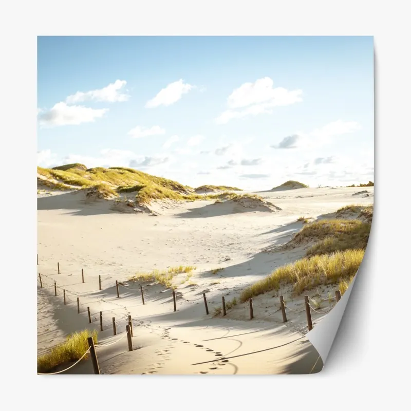 Naklejka repozycjonowalna samotny renifer w tundrze w Czukotce – Wallissimo®