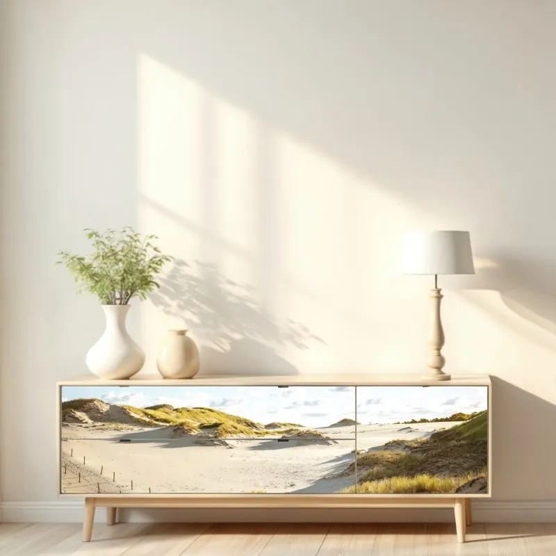 Naklejka repozycjonowalna samotny renifer w tundrze w Czukotce – Wallissimo®