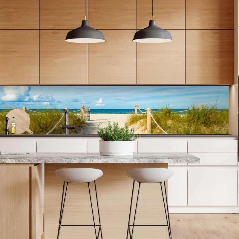 Naklejka repozycjonowalna ścieżka na plażę w Miami – Wallissimo® Naklejka repozycjonowalna ścieżka na plażę w Miami – Wallissimo®