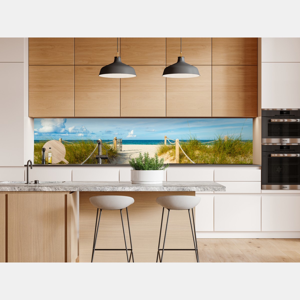 Naklejka repozycjonowalna ścieżka na plażę w Miami – Wallissimo® Naklejka repozycjonowalna ścieżka na plażę w Miami – Wallissimo®