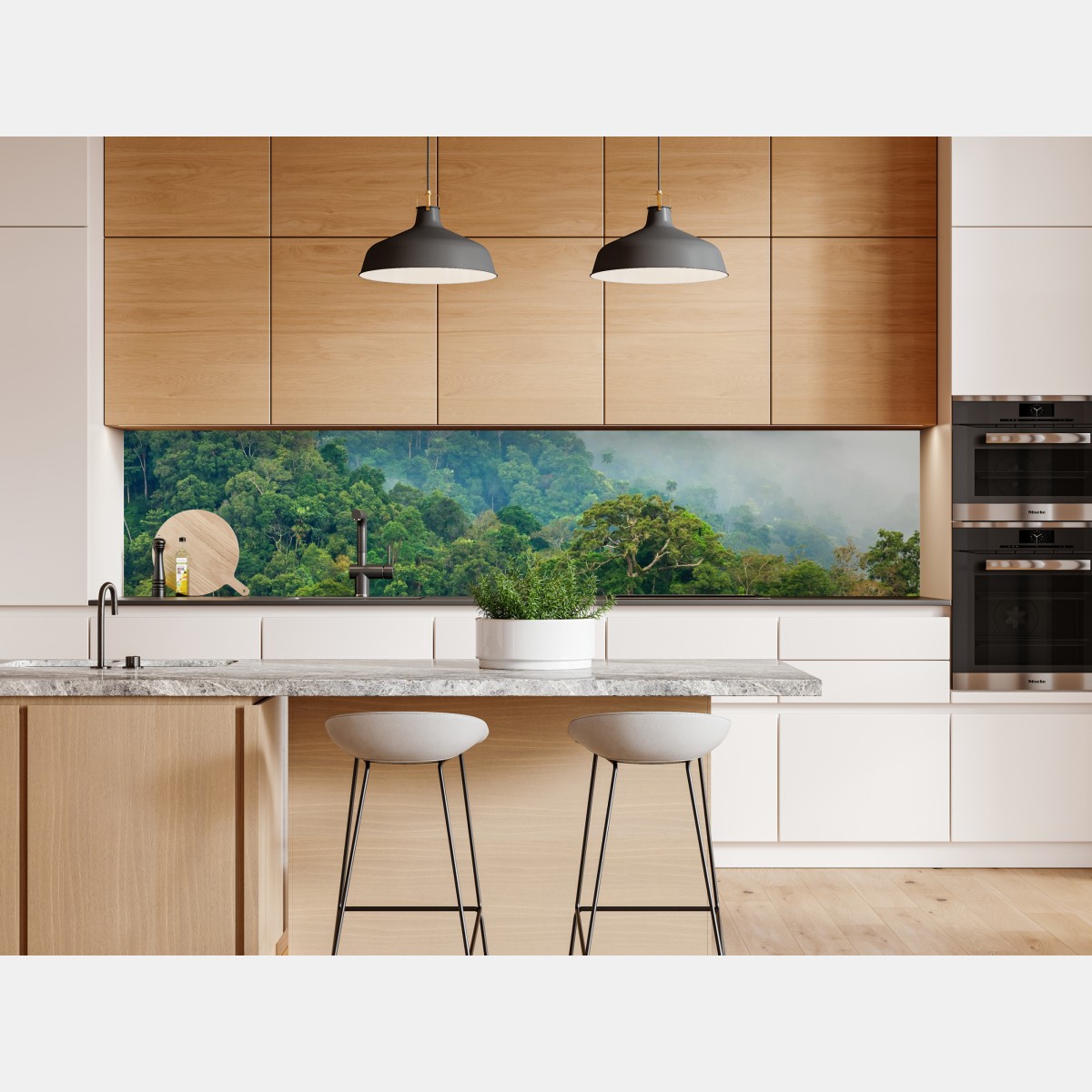 Naklejka repozycjonowalna poranna mgła nad lasem Kaeng Krachan – Wallissimo® Naklejka repozycjonowalna poranna mgła nad lasem Kaeng Krachan – Wallissimo®