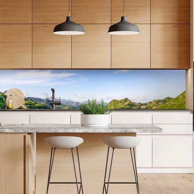 Naklejka repozycjonowalna retro falisty wzór mid-century – Wallissimo®