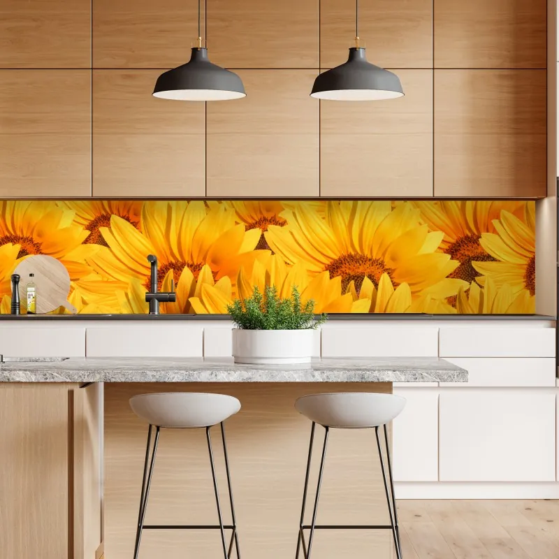 Naklejka repozycjonowalna złoty geometryczny wzór z kołami – Wallissimo®