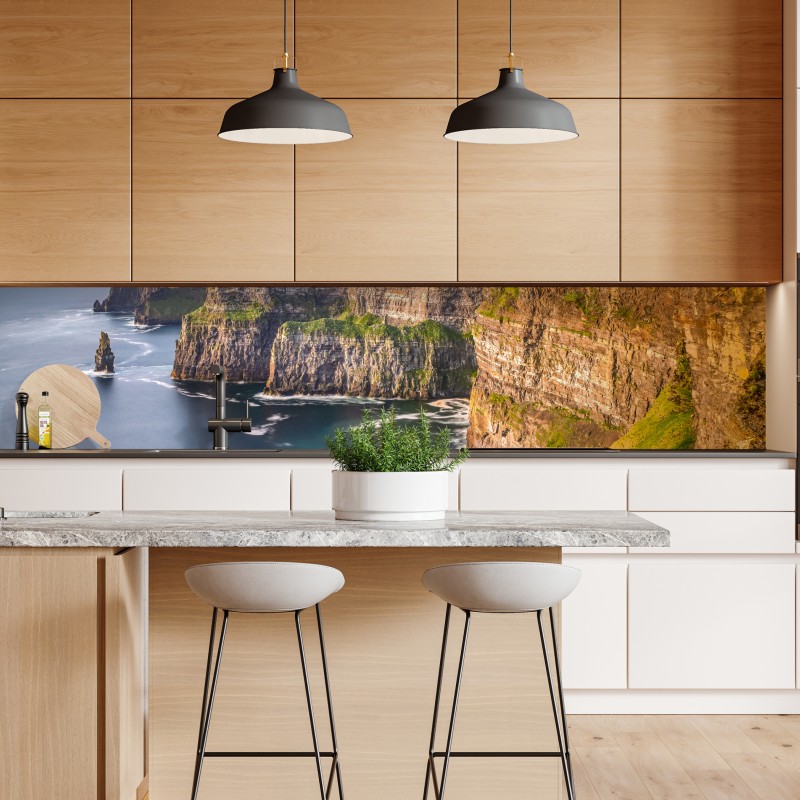 Naklejka repozycjonowalna majestatyczne klify nad głębokim morzem – Wallissimo® Naklejka repozycjonowalna majestatyczne klify nad głębokim morzem – Wallissimo®