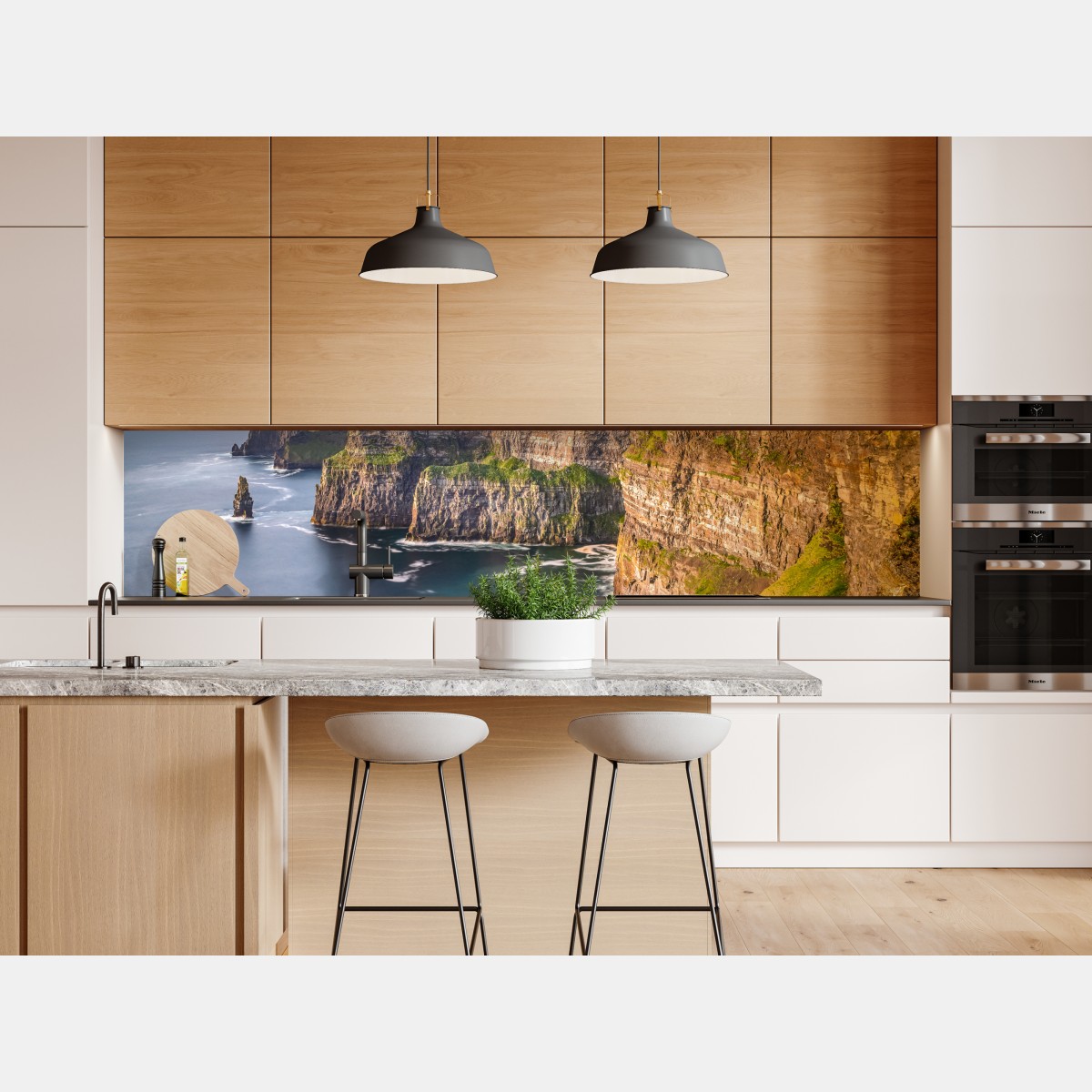 Naklejka repozycjonowalna majestatyczne klify nad głębokim morzem – Wallissimo® Naklejka repozycjonowalna majestatyczne klify nad głębokim morzem – Wallissimo®