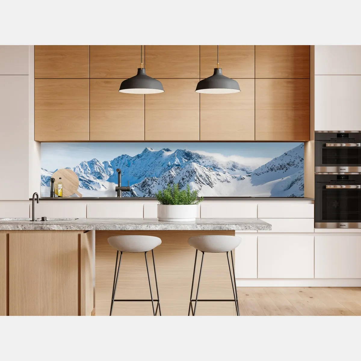 Naklejka repozycjonowalna panorama lodowca Kaunertal nad zaśnieżonymi szczytami – Wallissimo® Naklejka repozycjonowalna panorama lodowca Kaunertal nad zaśnieżonymi szczytami – Wallissimo®