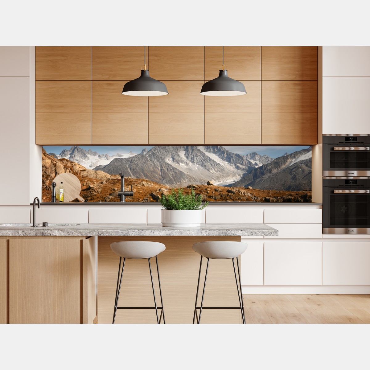 Naklejka repozycjonowalna spokojne alpejskie szczyty odbite w jeziorze – Wallissimo® Naklejka repozycjonowalna spokojne alpejskie szczyty odbite w jeziorze – Wallissimo®