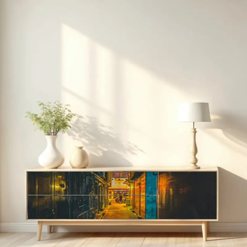 Naklejka repozycjonowalna słoneczny taras nad Morzem Śródziemnym – Wallissimo®