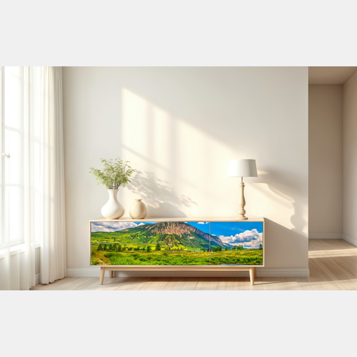 Naklejka repozycjonowalna słoneczne góry Crested Butte, Kolorado – Wallissimo® Naklejka repozycjonowalna słoneczne góry Crested Butte, Kolorado – Wallissimo®