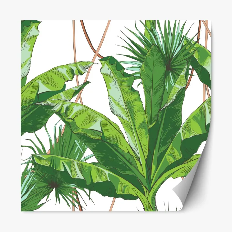 Naklejka repozycjonowalna geometryczny wzór balkonów – Wallissimo®