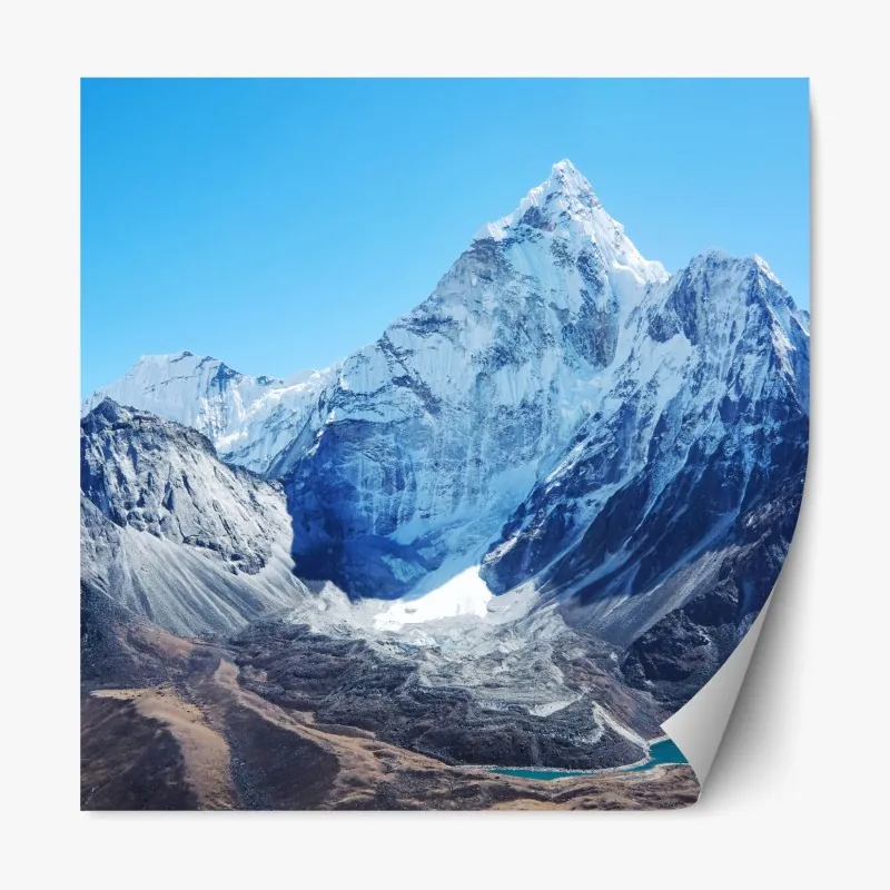 Naklejka repozycjonowalna czerwony botaniczny wzór liści – Wallissimo®