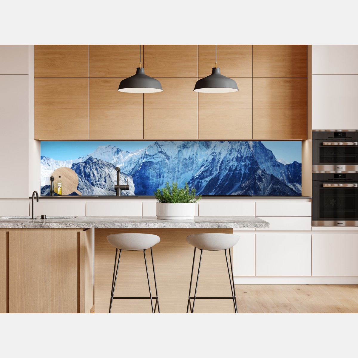 Naklejka repozycjonowalna majestatyczny ośnieżony szczyt górski – Wallissimo® Naklejka repozycjonowalna majestatyczny ośnieżony szczyt górski – Wallissimo®