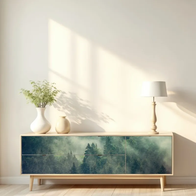 Naklejka repozycjonowalna Sanphet Prasat pałac nad jeziorem – Wallissimo®