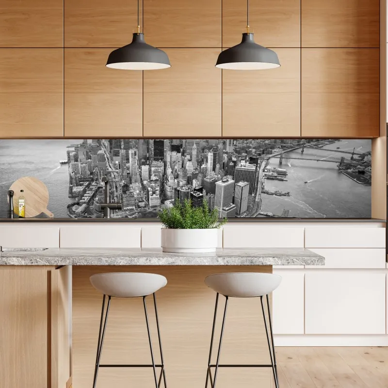 Naklejka repozycjonowalna odważne czerwone geometryczne bloki – Wallissimo®