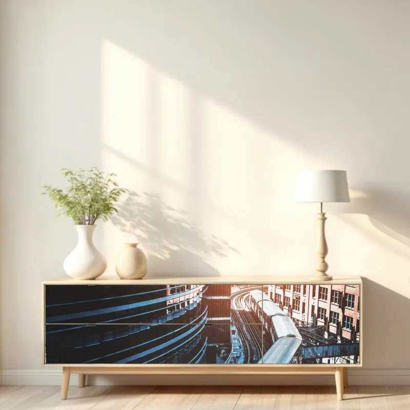 Naklejka repozycjonowalna intensywny pomarańczowy kwiat gerbery z bliska – Wallissimo®