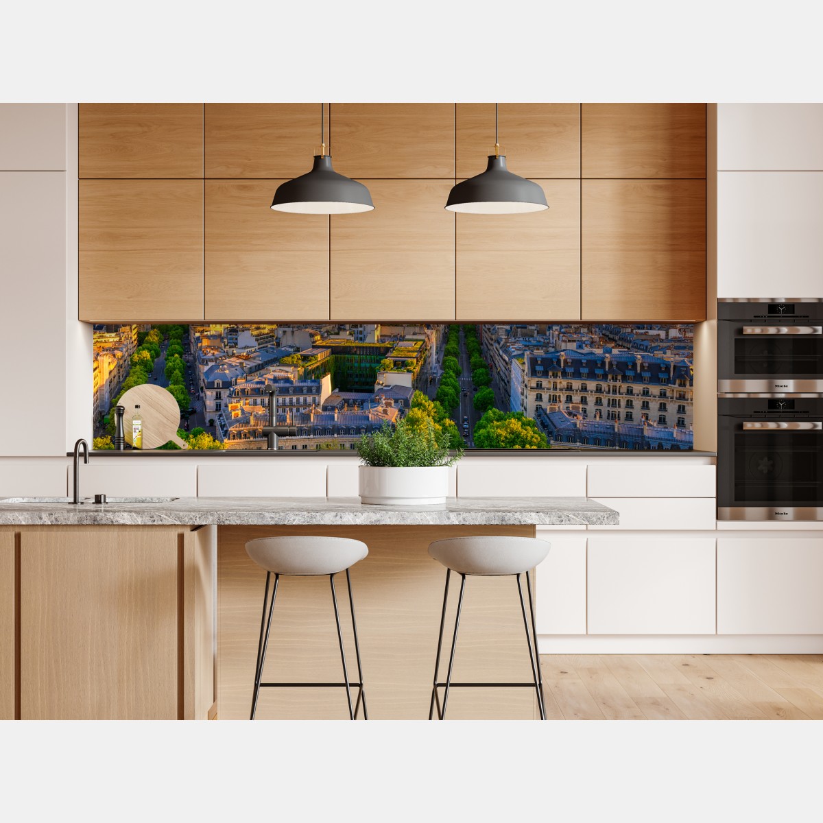 Naklejka repozycjonowalna zachód słońca nad Paryżem z Wieżą Eiffla – Wallissimo® Naklejka repozycjonowalna zachód słońca nad Paryżem z Wieżą Eiffla – Wallissimo®