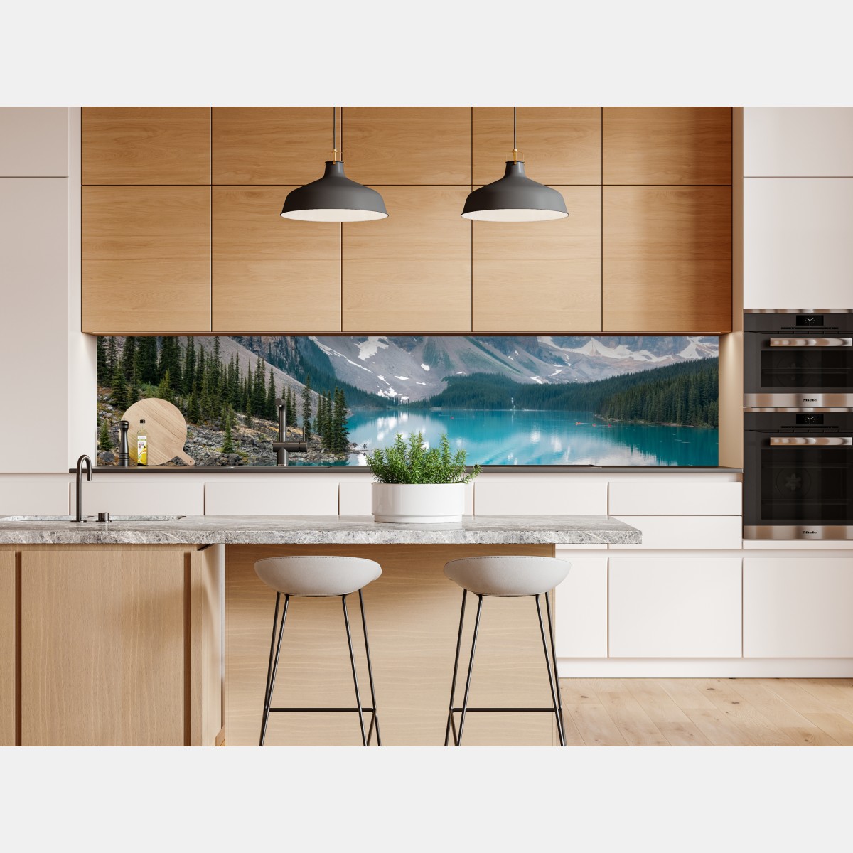 Naklejka repozycjonowalna turkusowe jezioro moraine w Banff – Wallissimo® Naklejka repozycjonowalna turkusowe jezioro moraine w Banff – Wallissimo®