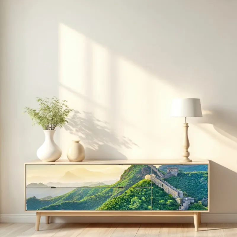 Naklejka repozycjonowalna monochromatyczny geometryczny wzór z kropkami – Wallissimo®