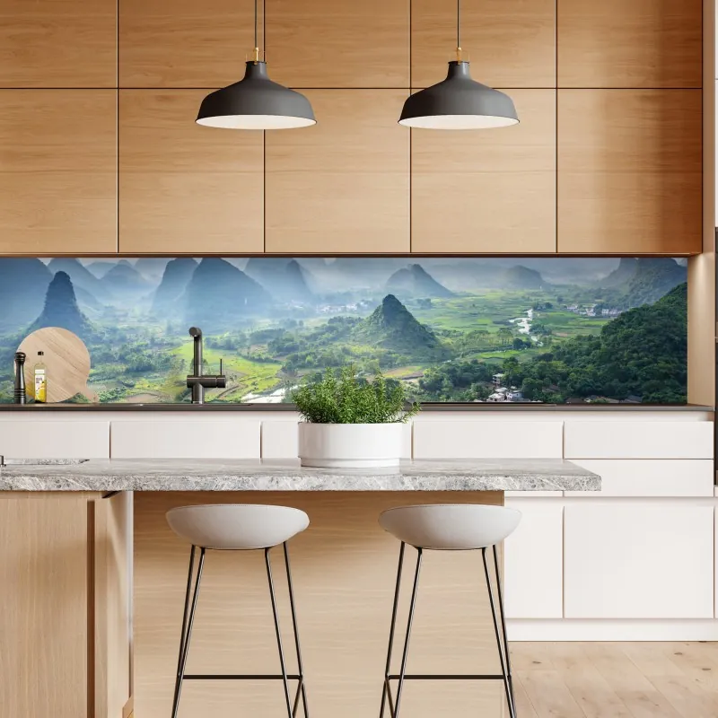 Naklejka repozycjonowalna wzór z muszlami w granacie i beżu – Wallissimo®