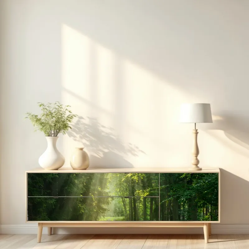 Naklejka repozycjonowalna delikatna frezja w monochromie – Wallissimo®