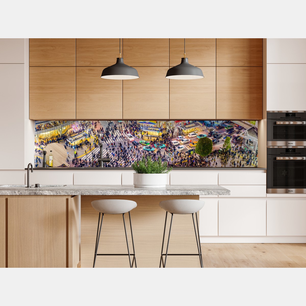 Naklejka repozycjonowalna Shibuya nocne skrzyżowanie – Wallissimo® Naklejka repozycjonowalna Shibuya nocne skrzyżowanie – Wallissimo®