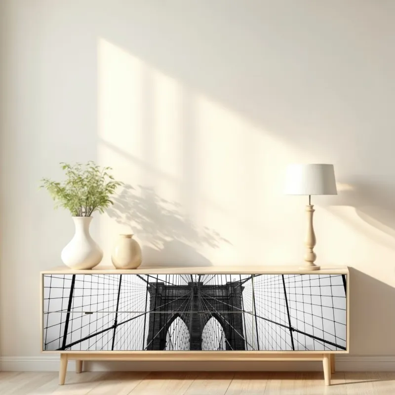 Naklejka repozycjonowalna zbliżenie bukietu słoneczników i dali – Wallissimo®