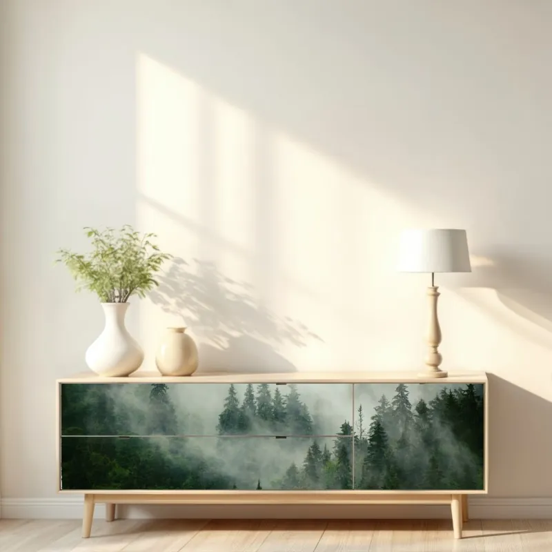 Naklejka repozycjonowalna żywa różowa abstrakcja płynna – Wallissimo®