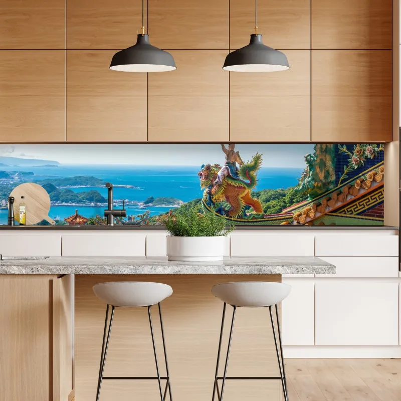 Naklejka repozycjonowalna panoramiczny widok na most Golden Gate – Wallissimo®