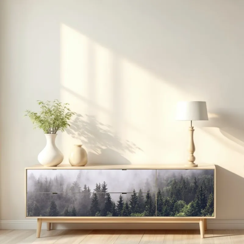 Naklejka repozycjonowalna delikatny różowy wzór peonii – Wallissimo®