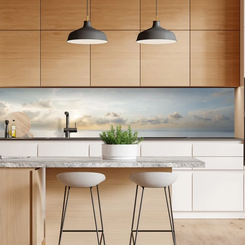 Naklejka repozycjonowalna malowane akwarelą liście monstery – Wallissimo®