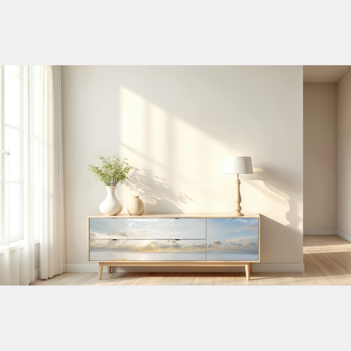 Naklejka repozycjonowalna słoneczna nadmorska ścieżka prowadząca do morza – Wallissimo® Naklejka repozycjonowalna słoneczna nadmorska ścieżka prowadząca do morza – Wallissimo®